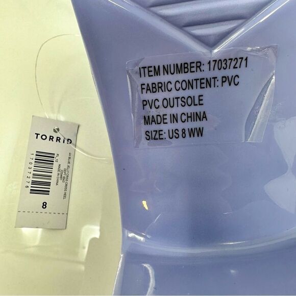 Torrid Jelly Criss Cross Heels- Size 8WW - Picture 12 of 12